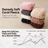 1 Pair Thick Slipper Socks Coral Fleece Indoor House Socks Soft & Warm Non Slip Floor Socks  Winter