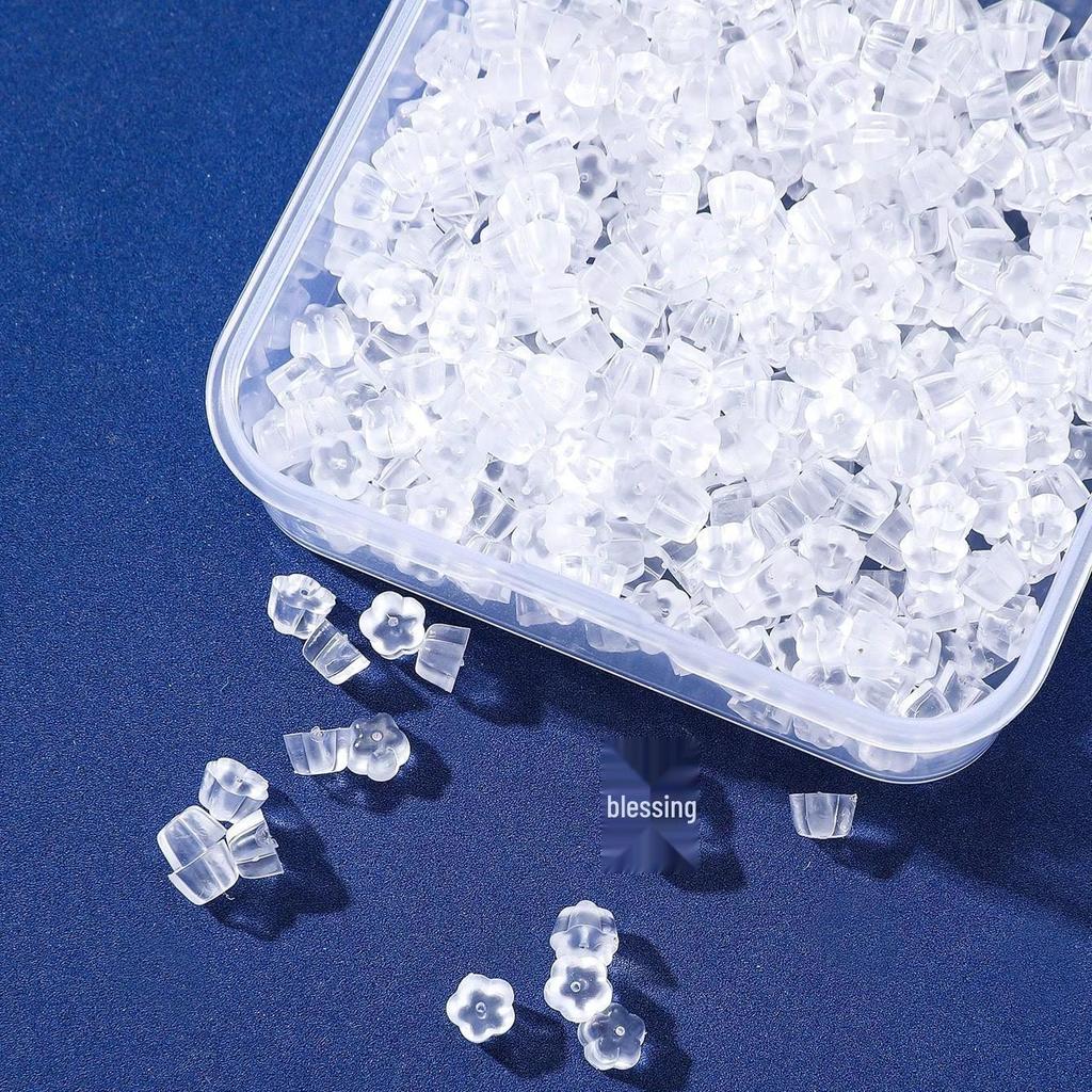 300 Silicone Earplugs & Earring Backs - Transparent Anti-Drop Ear Stud Caps