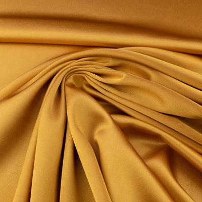 Satin Crepe Fabric, Gold Color