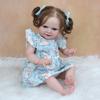 BZDOLL 50CM 3D Skin Tone Visible Veins Soft Silicone Reborn Baby Doll Toy For Girl Cloth Body Smiling Bebe Boneca Lifelike Play House