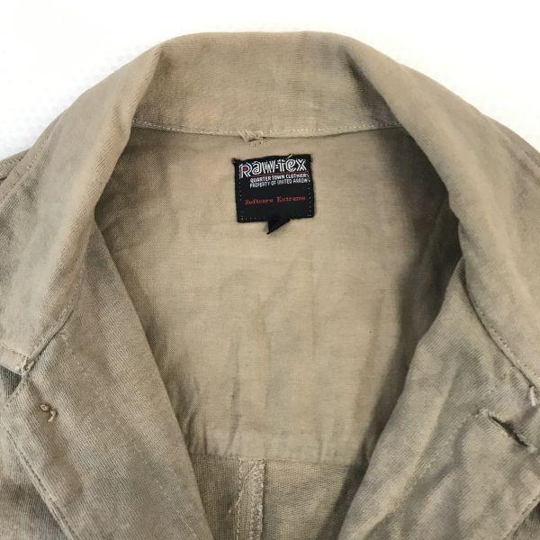 Raw-Tex Western Shirt Jacket Men's L Beige United Arrows Style(USED)