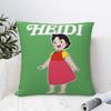 Heidi The Girl Of The Alps Pillowcase Printing Polyester Cushion Cover Decoration Pillow Case Cover Bed Dropshipping 45*45Cm
