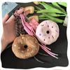 Cute Doughnut Pendant, Keychain, Plush Doughnut, Claw Machine Doll, Plush Bag Pendant