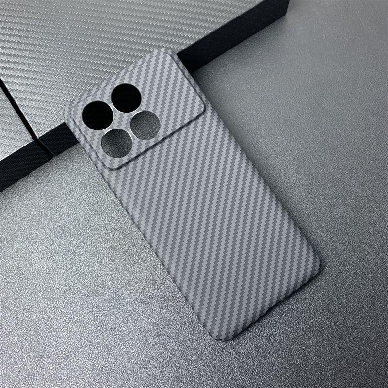 Case For POCO F6 X6 Pro Redmi Note 13 Pro 5G Carbon Fiber Stripe PC Back Cover For Redmi Note13 Pro Plus Bumper Funda