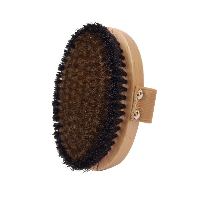 Beech Horsehair Copper Wire Ion Brush Body Rejuvenation Brush Meridian Massage Brush Cellulite Muscle Brush