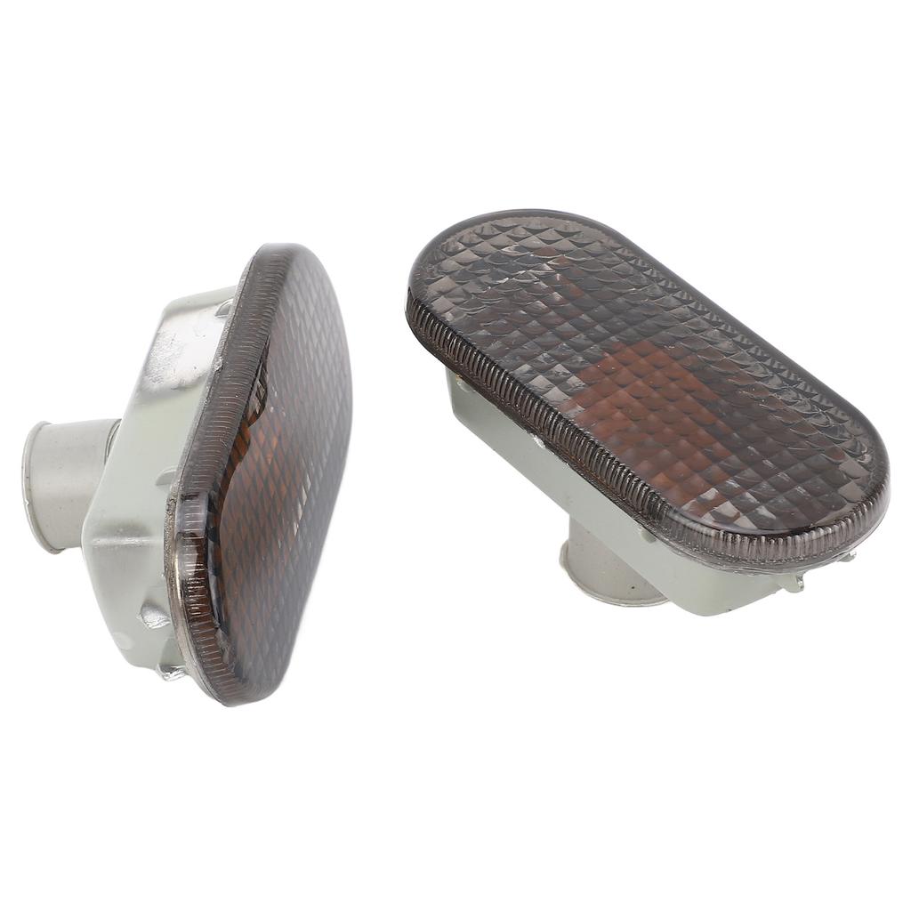 Pair of Side Indicator Light Housing Long Lifespan Scratch Resistant 1J5949117 Replacement for Seat Arosa Smoked Black