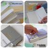 B6 Soft Leather Notebook with Thickened Inner Pages and Binding Strap, Portable Diary