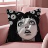 J-Junji Ito Terror Horror Cushion Cover Multi-Scene Pillow Cover for Home & Car - Reversible, Soft & Durable for Daily Use