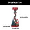 Elegant Christmas Themed Candle Holder Resins Constructions Candle Stand for Home and Office Decoration