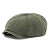 Denim Osmihranný klobouk pánský Britský baret Duck Tongue Painter Hat Retro Newsboy Hat
