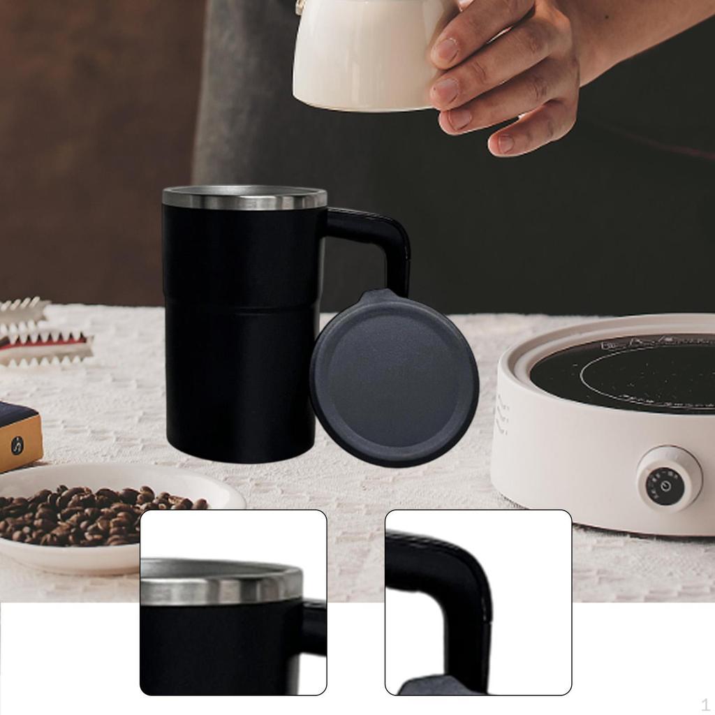 Coffee Mug Automatic Mixing Cup with Lid Portable Versatile Auto Stirring for Tea Protein Powder