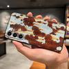 Retro Rust Design Case for Samsung Galaxy S25 Edge S20 S21 FE S24 Plus S23 Ultra Black Soft Phone Cover