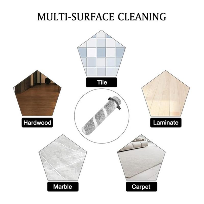 Main Brush And Filter Set For Bissell Crosswave Omniforce Edge 3930F/3933/V2/39999Z Floor Scrubber Replacement Parts
