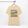 Camiseta Vintage de Viagem da Tanzânia Aventura Safari Entusiastas da Vida Selvagem Estilo de Vida na Natureza Roupa Retro