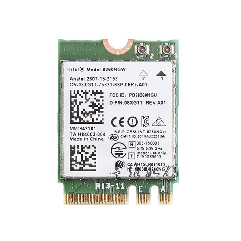 Original 8260AC 8260NGW Dual-Band Gigabit Wireless Network Card, 1200Mbps, Bluetooth 4.2, M.2/NGFF.