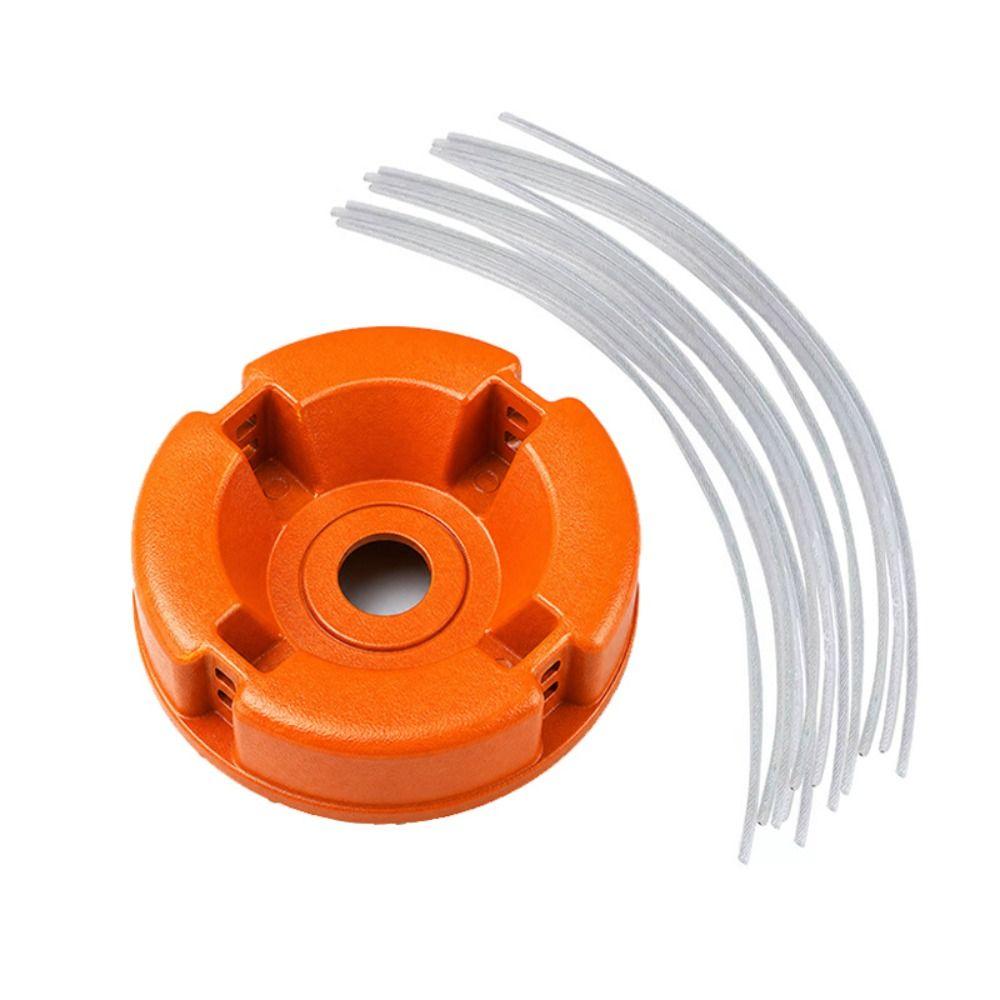 Acciaio di Nylon Linea Universale Testa Tosaerba Cavo d'Acciaio Attraverso Foro Efficiente Taglio Erba Decespugliatore Testa di Ricambio