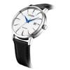 Citizen Men's Eco-Drive Date White Dial Leather Strap Watch