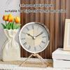 Elegant 3.5Inch Quartzs Alarm Clock Face Insert with Roman Numerals Clock Head Round Watch Insert for Craft Projects