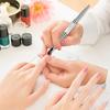1pc Dual-Ended Nail Art Brush with Rhinestone Handles French Manicure & Builder Nail Gel Liner Brushes Nail Art Tools for Salon*