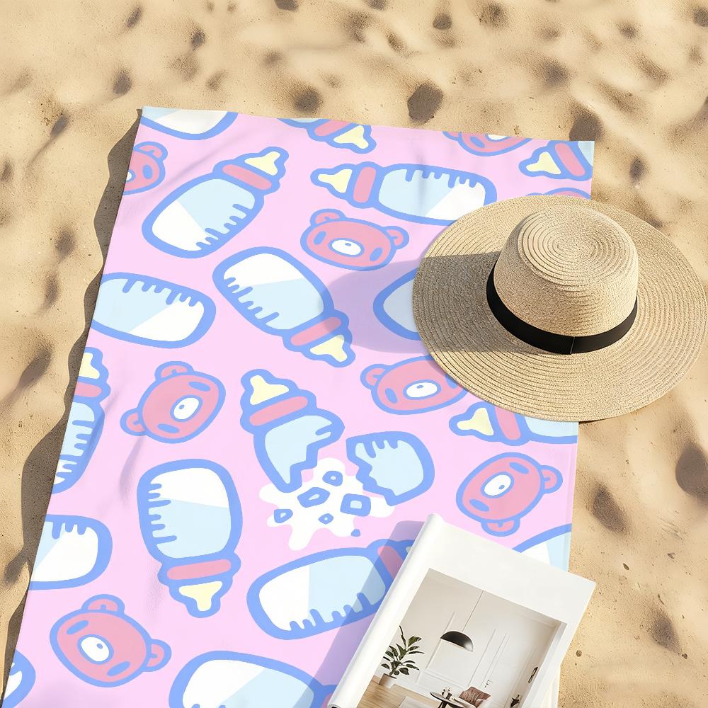 Fashion G-Gloomy-Bear Cute Towel Soft Pool Gift For Travel Gym Shower Camping Quick Dry Sports Large Beach Towels