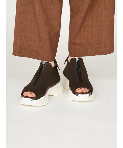 Emi Eco Knit Sandals 13WGS252501 BRW Women's 23.5cm