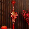 Pack Of 2 Chinese New Year Plush Decoration for Entrance Living Room Easy To Install Spring Festival Ornaments