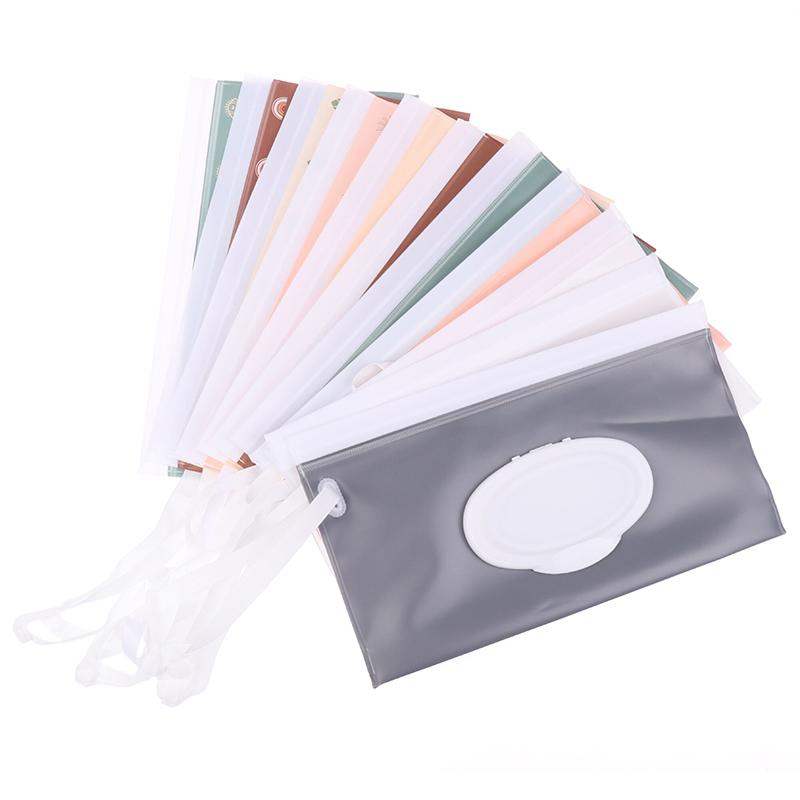 1 st Eva Bärbar Snäpprem Papperslåda Våtservettpåse Vändlock Kosmetikapåse Utomhus Användbar Barnvagnstillbehör