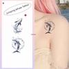 1/2 Vel Springende Walvis Waterdichte Tijdelijke Tatoeage Stickers Geschikt Voor Arm En Been Decoratie