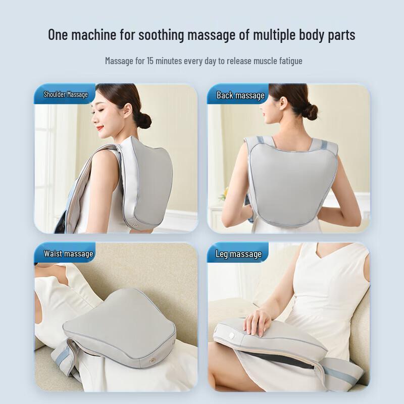 Aux Neck and Shoulder Percussion Massager Shawl with Heat