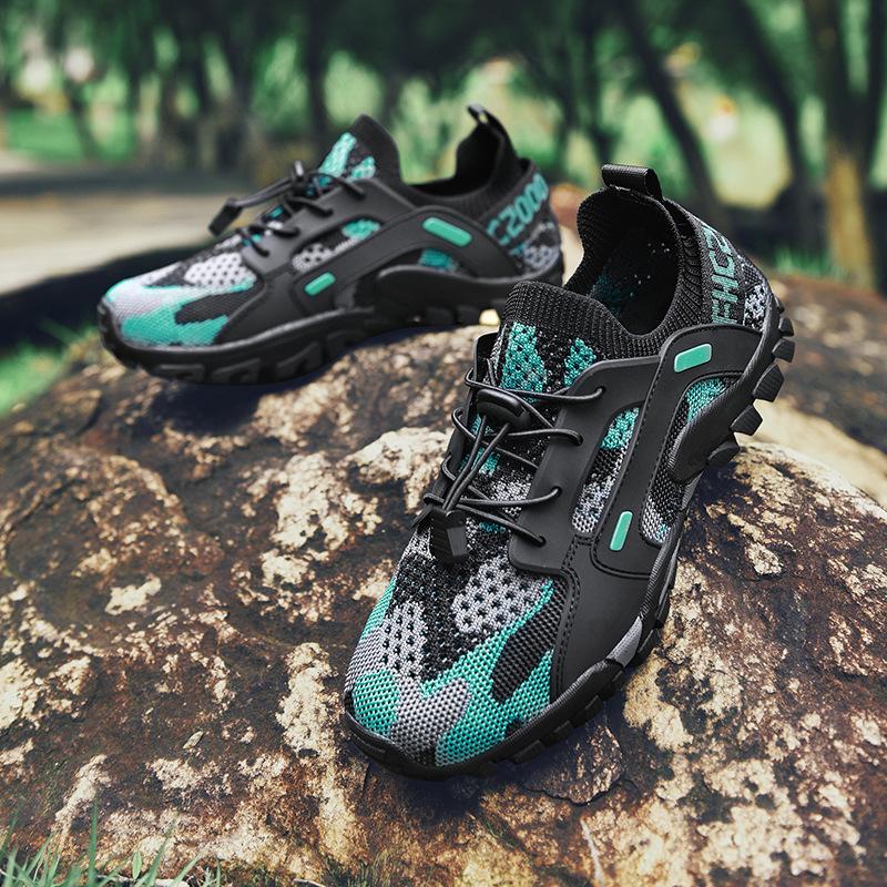 New Beach Shoes Creek Shoes Fishing Shoes Sports Hiking Shoes Casual Non-slip Shoes Trendy Men Mesh Outdoor Couple