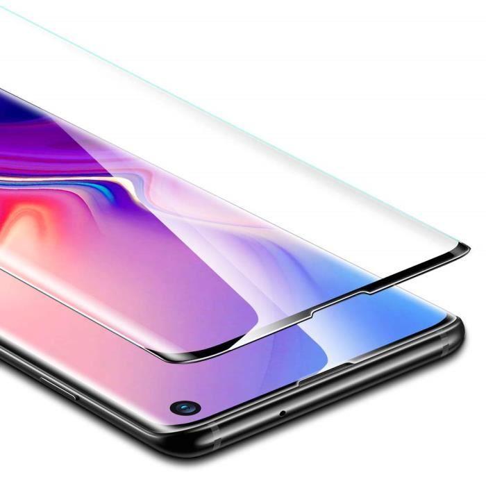 2 pièce verre trempé pour samsung galaxy s10, film protection écran [3d couverture intégrale] [non compatible avec lecteur d’emprein