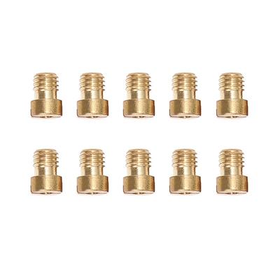 10 τεμ. M4 Κύριο Ζιγκλέρ 4mm για GY6 50cc 139QMB Σκούτερ Μοτοσικλέτα Καρμπυρατέρ Mikuni Keihin CVK24~26 PZ19 Ζιγκλέρ Ακροφύσιο με Στρογγυλή Κεφαλή