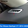 Front Upper Air Condition AC Vent Outlet Cover Trim For Nissan Qashqai J11 2014-  Matte Interior Accessories Car Styling