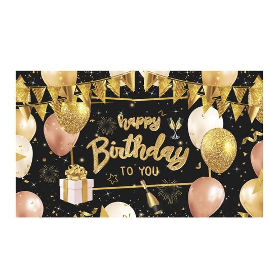 Happy Birthday Banner Backdrop Party Photo Background Cloth Small F