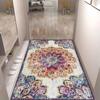 Luxury Retro Entry Door Carpet Door Mat Foot Mat Living Room Hotel Bedroom Decor Washable Home Kitchen Rug Flannel Floormat