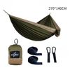 270x140cm Portable Hammocks Nylon Color Parachute Fabric Single and Double Size Outdoor Camping Hiking Garden Hammock