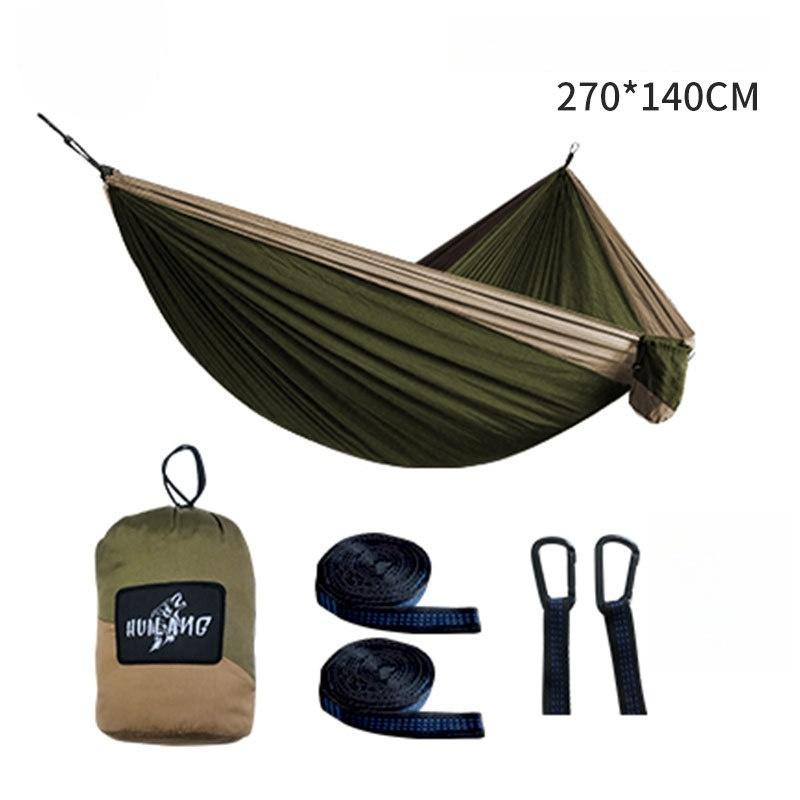 

270x140cm Portable Hammocks Nylon Color Parachute Fabric Single and Double Size Outdoor Camping Hiking Garden Hammock