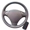 For BMW 3 Series E90 E91 2005-2011 X1 E84 2010-2013 Perforated Leather Hand-stitched Car Steering Wheel Cover Protective Trim