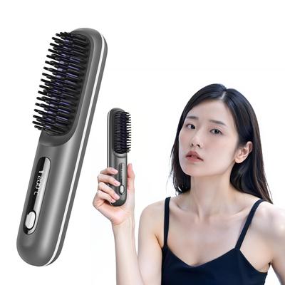 Calor Melhorado Sem Fio Digital Negativo USB 3 Temperatura Cerâmica Fácil Rápido Aniversário Unissex [Modelo 2025] Escova, Alisador, Íon, Antiestático,