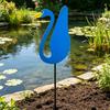 Flamingos Yard Decorations Plastic Flamingo Lawn Statue with Metal Stakes