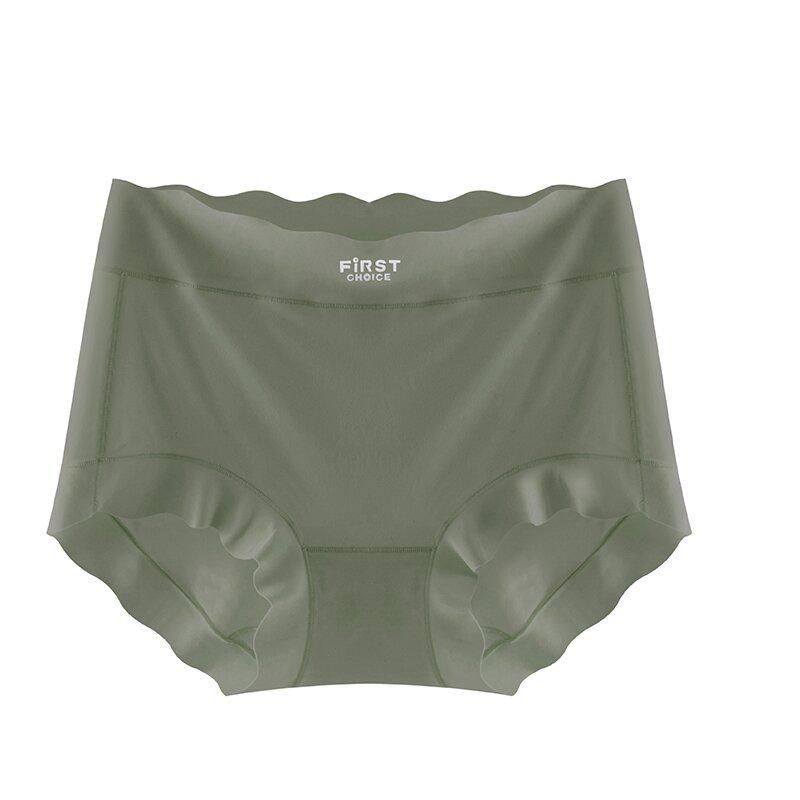 Women's Seamless Ultra-Thin Silk Crotch Panties, Plus Size, High Elasticity, One Size, Sheer Ice Silk.