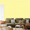 Geometric Rhombus Wallpaper Cream, Yellow and White 50x1000