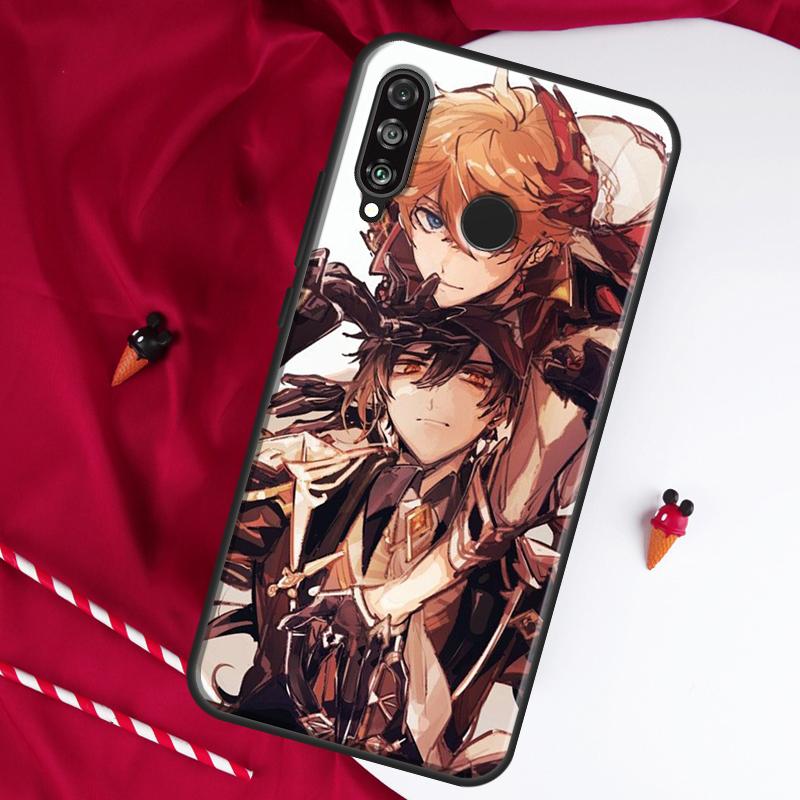 Zhongli Genshin Impact For Huawei Nova 9 SE 10 5T Y90 Y70 Y60 Y61 Y91 Y72 12i 12s 11i P60 Pro P20 P30 P40 Lite Case