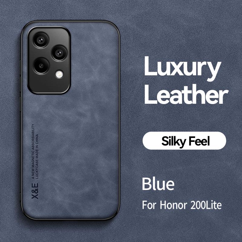 Xinyunew Custodia A Libro In Pelle Per Honor 200 Lite – Nera, Con Portafoglio, Supporto E Chiusura Magnetica