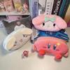 Cartoon Kirby and Kuromi Large Capacity Plush Pencil Case