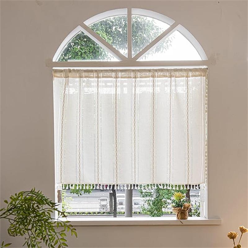 Home Door Curtain for Doorway, Light-filtering Privacy Curtain Bohemian Embroidered Curtain Decoration, Suitable for Temporary Room Dividers,