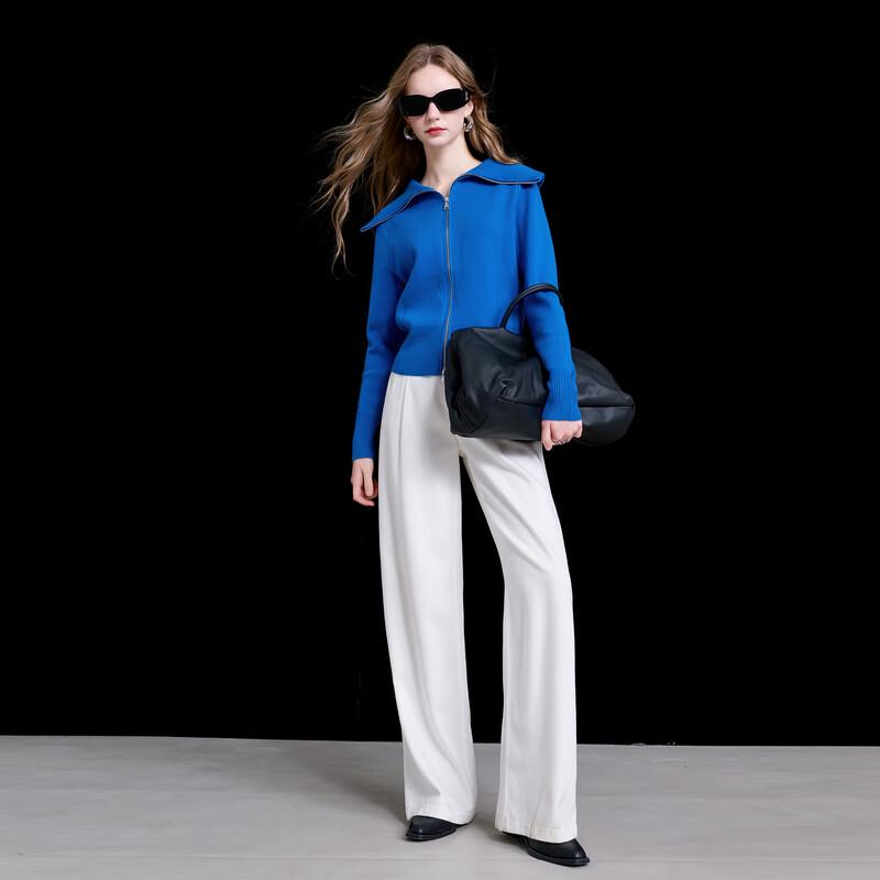 

Sancai Women s Winter Zipper Lapel Knit Cardigan L (165/88A)