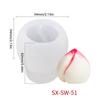 3D Peach Mousse Cake Silicone Mold Homemade Ice Cream Custard Pudding Baking Mold Cube Tray Wedding Festival Parties