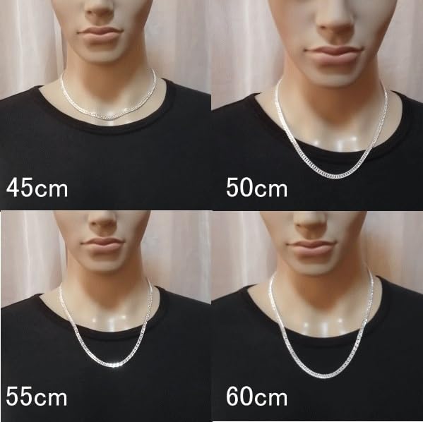 Sterling Silver 925 Cuban Link Thick Double Cuban Silver Thick Necklace Thick Cuban Link Chain Cuban Silver Chain [100-point market] Necklace, Men's