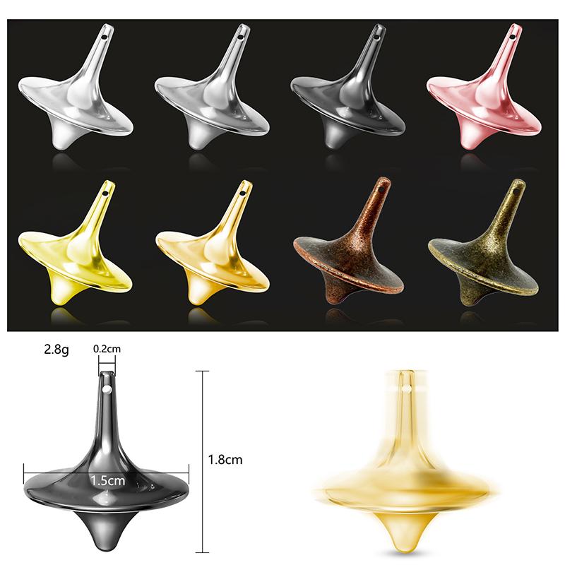 Mini Metal Gyroscope Rotating Gyroscope Fingertip No Resistance Small Whirlwind Gyroscope Decompression Toy Children's Gift